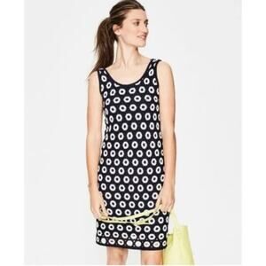 Boden Elana Knitted Crochet dress w slip included‎ sz 8
